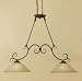 AF Lighting Seville 2 Light Iron Island Lights 7161-2P