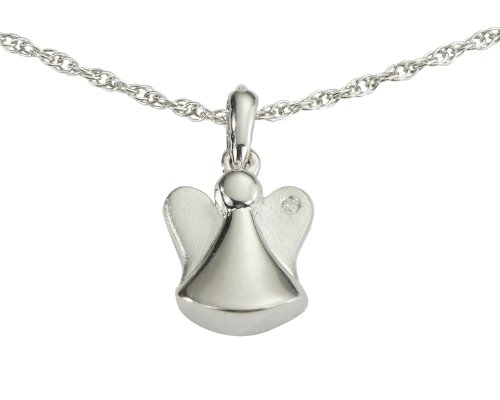 Sterling Silver Children's Angel Pendant 13+3