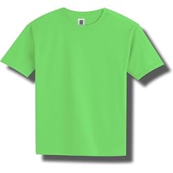 Bright Neon Youth Short Sleeve T-Shirt in 6 Bright Colors