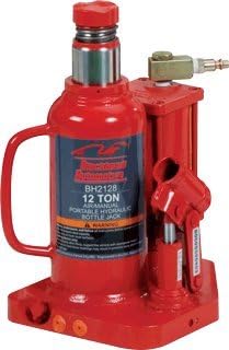 12 Ton Capacity Air-Actuated Bottle Jacks-2Pack