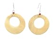 Earrings - E151 - Round Open Shell (1-5/8") ~ Natural