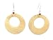 Earrings - E151 - Round Open Shell (1-5/8") ~ Natural