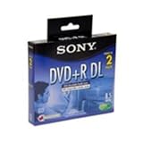 Sony DPR85L1 - 2 x DVD+R DL - 8.5 GB 2.4x - jewel case - storage media