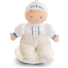 Heaven's Blessings God Bless Baby Blue Doll by Gund