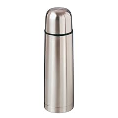 Isolierflasche Thermoskanne Thermokanne Flasche 1,0 ,L H?he 31,5 cm ? 8,3 cm mattierter Edelstahl