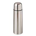 Isolierflasche Thermoskanne Thermokanne Flasche 1,0 ,L H?he 31,5 cm ? 8,3 cm mattierter Edelstahl