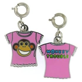 Charm It! Monkey Trouble T-shirt Charm