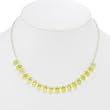 Handmade Green Peridot Necklace With Silver Accent Beads