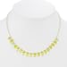 EXP Handmade Green Peridot Necklace With Silver Accent Beads