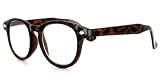 Waldo Demi Brown +1.25 Geek Chic Men's Reading Glasses with Vintage Retro Styling are Fun and Youthful