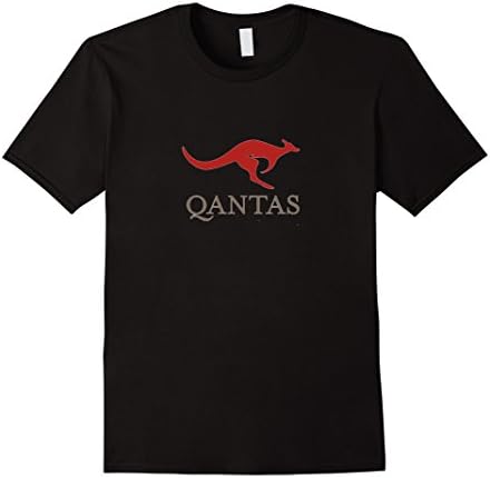 Men's Qantas Australian Airlines Tee Shirt Medium Black
