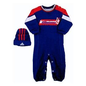 basketball clippers jacket romper hat babies