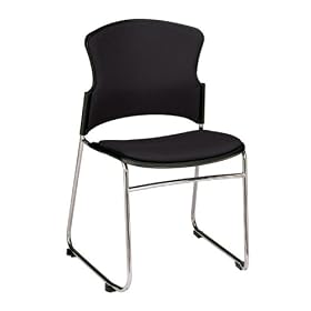 Upholstered Stackable Chair Sled Base. Package of 4 by OFM INC.