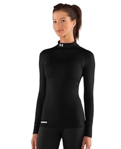 Under Armour Women's ColdGear® Fitted Long Sleeve Mock Medium Black