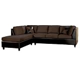 Acme Sectional Sofa, Chocolate