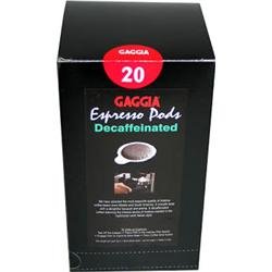 Gaggia Decaffeinated Coffee Pods 6 Boxes of 20 (120)