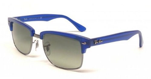 Ray-Ban 0RB4190 600471 Square Sunglasses,Semi Gloss Blue & Gunmetal,52 mm On Sale