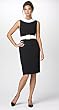 ADRIANNA PAPELL BELTED SHEATH