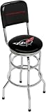 Corvette C5 Emblem Double Ring and Chrome Seat Ring Barstool