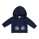 bluezoo- Navy hedgehog baby fleece jacket