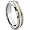 6MM Tungsten Carbide 14K Gold Inlay Wedding Band Ring Sz 5.0 SN#221