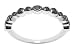 10k White Gold and Black Rhodium Black Diamond Band