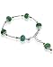 Silver Swarovski Crystal Milifalio glass 7" 7.5" 8" 8.5" Adjustable Bracelet With Lobster Clasp