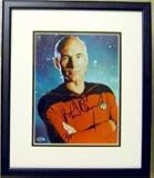 Patrick Stewart autographed photo (Star Trek Next Generation) 8x10 framed & matted