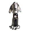 Dog, Sitting Wine Bottle Holder H&K Steel Sculpture