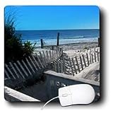 Bob Molchan Photography Seascape - Beach Path Ocean Sand Dunes Waves Blue - Mouse Pads