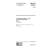 ISO/IEC 9541-1:1991, Information technology - Font information interchange - Part 1: Architecture