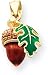 Acorn Charm, 14K Yellow Gold