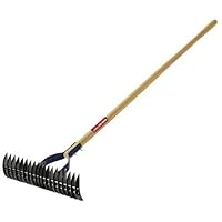 Ames True Temper 1914000 Adjustable Thatching Rake with 54-Inch Wood Handle