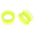 Neon Green Soft Silicone Flesh Tunnel Plugs - 13/16'' (20mm) - Sold as a Pair