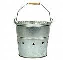 bucket bbq - perfect for camping, picnics, the beach - made of stainless steel - 33cm dia