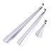 BlueCosto® Chrome-plated Metal Shoe Horn Solid Stainless Steel Long handle Shoehorn 5.9