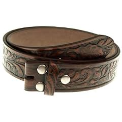 G�rtel f�rs Buckle m. gepr�gtem Rankenmuster, Gr. S-2XL