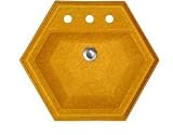 CorStone 97472 Gold Edgefield Faceted Bowl