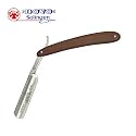 Dovo Carbon Steel Wood Handle Straight Shaving Razor