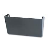 Rubbermaid Stak-A-File Single Wall Pocket, Letter Size, Black (48706ROS)