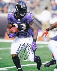 McGahee, Willis (Baltimore Ravens) Autographed/Hand Signed 8x10 Photo