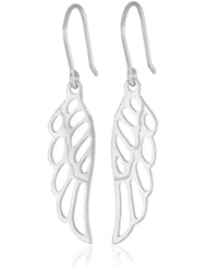 Sterling Silver Angel Wing Drop Earrings
