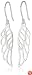 Sterling Silver Angel Wing Drop Earrings