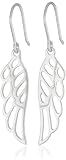Sterling Silver Angel Wing Drop Earrings