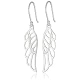 Sterling Silver Angel Wing Drop Earrings ~ Amazon Curated Collection
