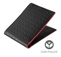 Men's Wallet -Coin Pouch Loungemaster - Black (Red Trim)