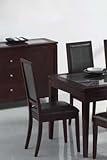 Set of 2 Dining Chairs Cappuccino Finish