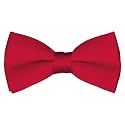 Red Satin 2 1/2" Bow Tie