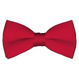 Red Satin 2 1/2 Bow Tie
