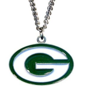 Green Bay Packers NFL Team Logo Pendant Chain Necklace